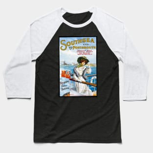 Vintage Travel Poster  - Portsmouth Baseball T-Shirt